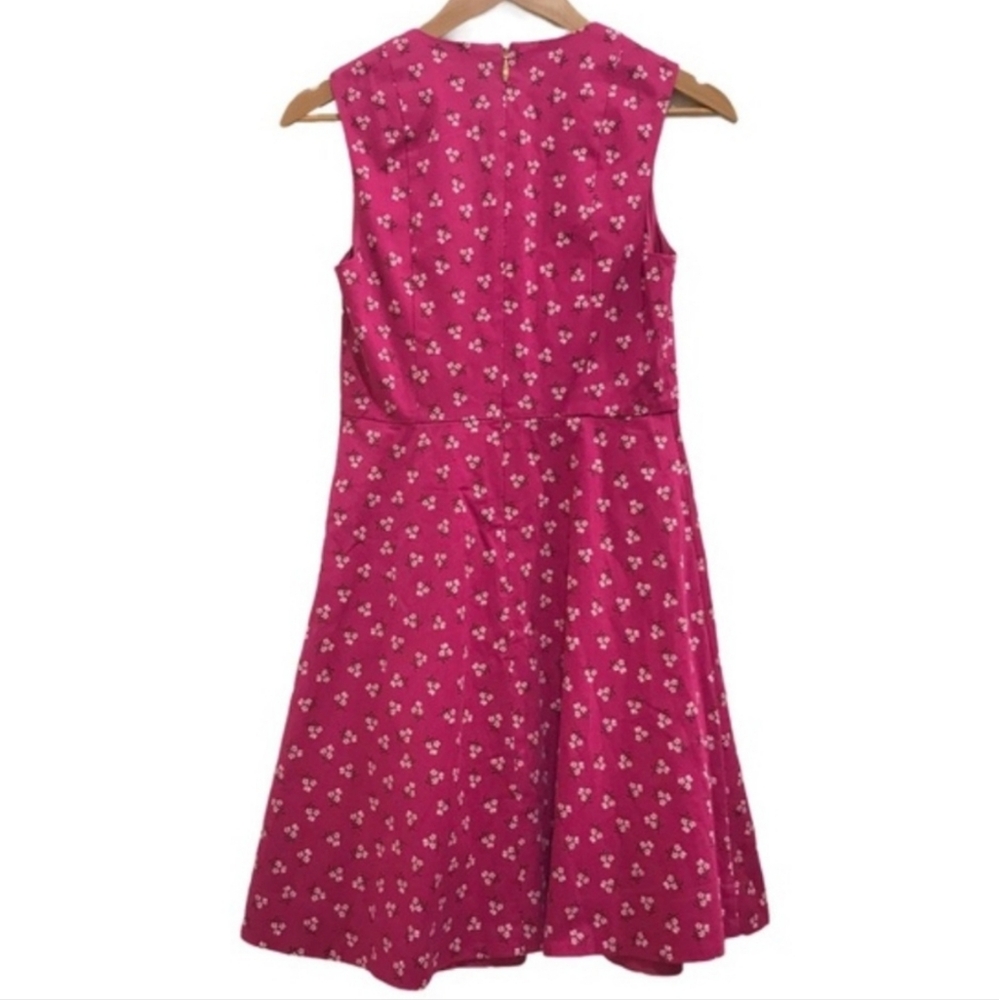 Draper James Floral Love Circle Dress Cabernet - Picture 4 of 8